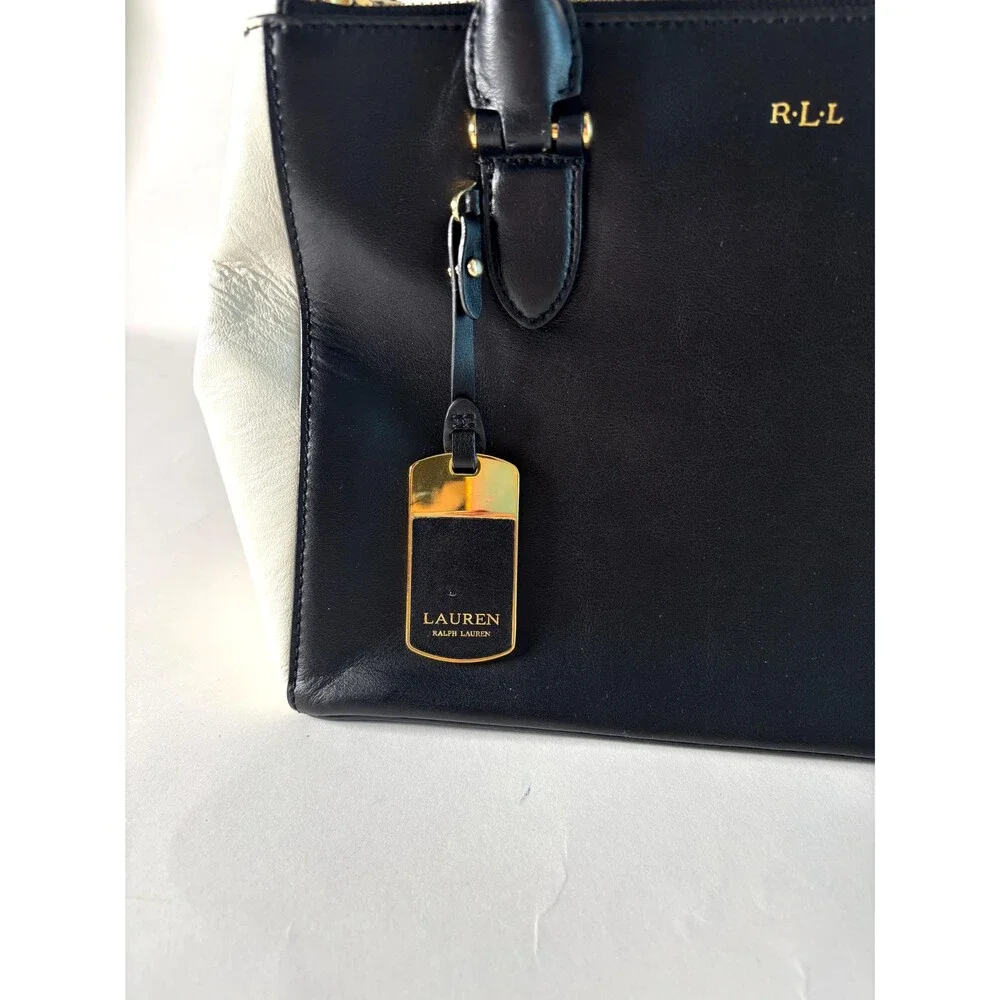 Lauren Ralph Lauren Black and White Tote